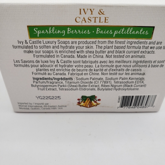 Ivy & Castle Sparkling Berries Luxury Soap 150g New - Picture 7 of 9